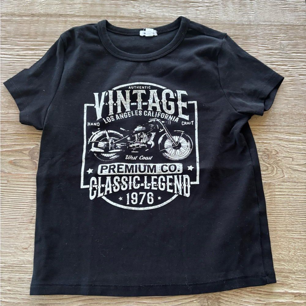 Vintage Black  T-Shirt - Garage
